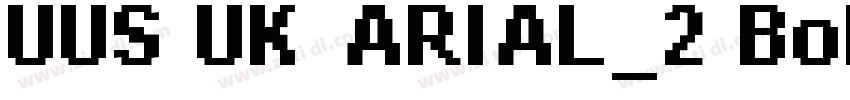 UUS UK ARIAL_2 Bold字体转换
